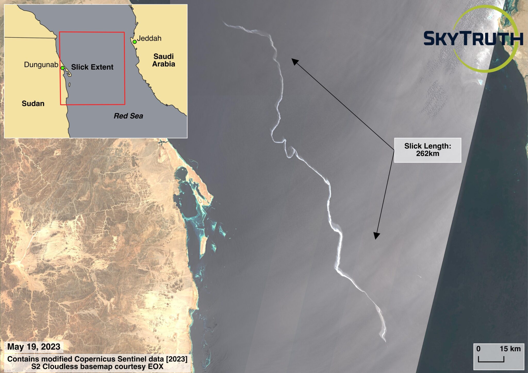 Ship Suspected of 150-Mile-Long Oil Slick in Red Sea